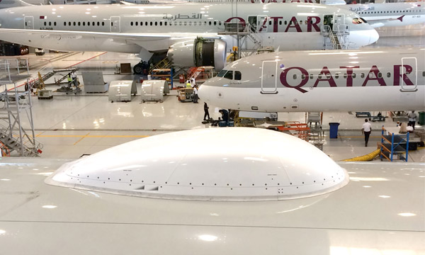Le radme SUMS d'EAD Aerospace monte  bord des 777 de Qatar Airways