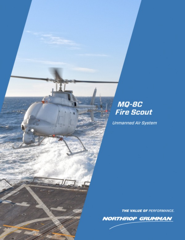 Northrop Grumman Donnes techniques drone MQ-8C Fire Scout