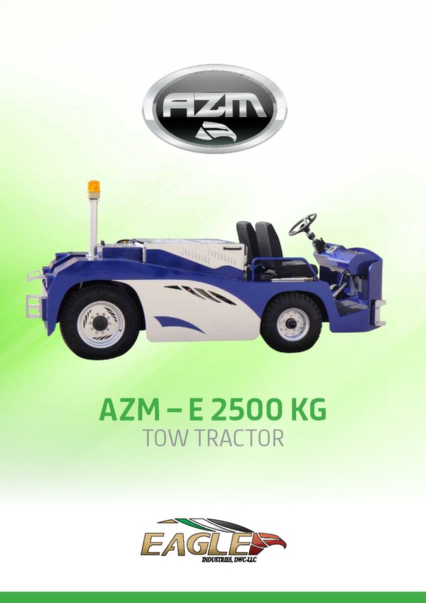 EAGLE Industries Brochure tracteur avion AZM - E2500KG 