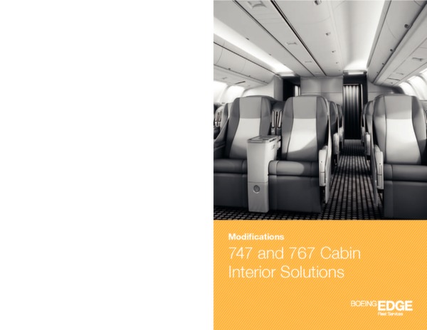 Boeing Amnagement intrieur d'avion pour B747 and B767