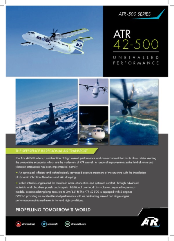 ATR ATR 42-500 Technical data