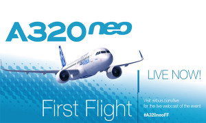 Replay the live webcast of the Airbus A320neo first flight 