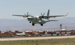 Airbus C295W demonstrates its capabilities in hot and high conditions in La Paz, Bolivia