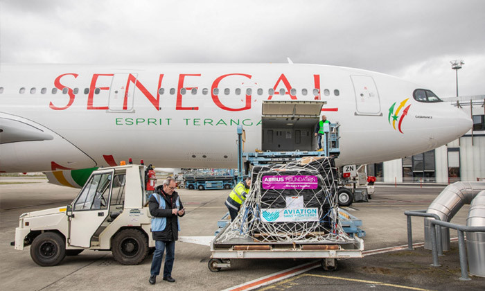 Air Sngal et la Fondation Airbus s'associent pour effectuer un premier vol de bienfaisance