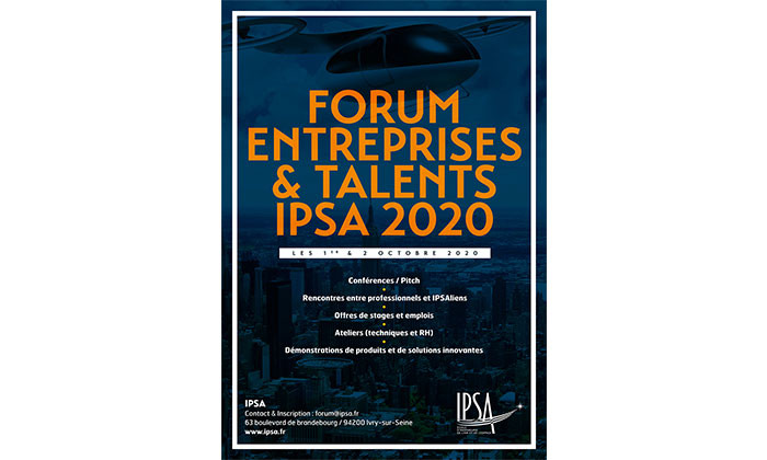 Entreprises, dcouvrez vos futurs talents  lIPSA les 1er et 2 octobre 2020