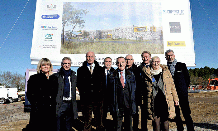 ELISA AEROSPACE pose la 1re pierre du futur Campus de Bordeaux