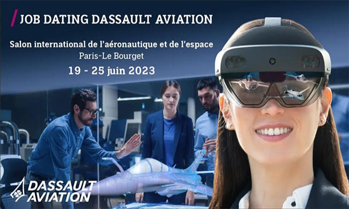 Dassault Aviation organise des Jobs Dating pendant le Salon du Bourget du 19 au 22 juin 2023