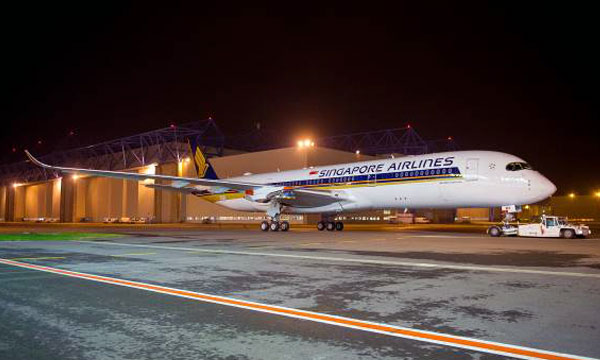 Airbus completes painting of Singapore Airlines’ first A350 XWB