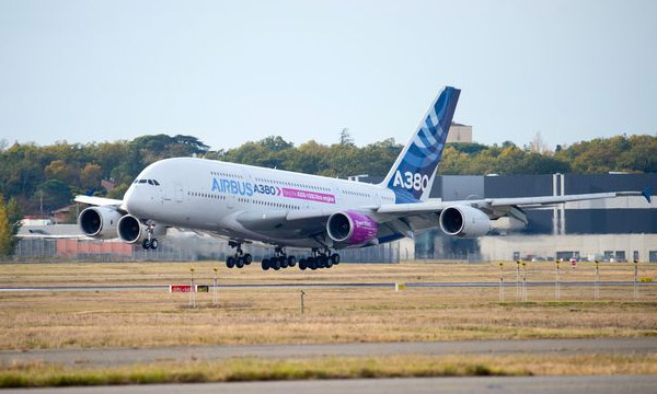 Airbus A350-1000 Trent XWB-97 engine begins flight-test campaign on A380 flying-test-bed