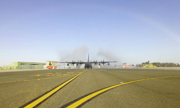Le premier KC-130J de l'armée de l'air s'est posé à Orléans