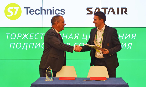 S7 Technics signs strategic agreement with Satair during MRO Russia