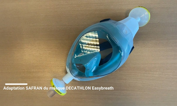 Safran, Segula, Airbus... tous impliqus dans l'adaptation des masques de plonge pour la lutte contre la pandmie