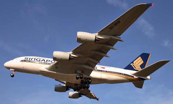 Singapore Airlines considre 7 de ses 19 A380  en  surplus 