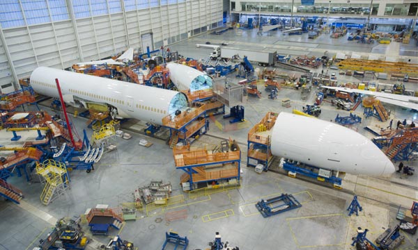 Boeing rduit encore le rythme de production des 787