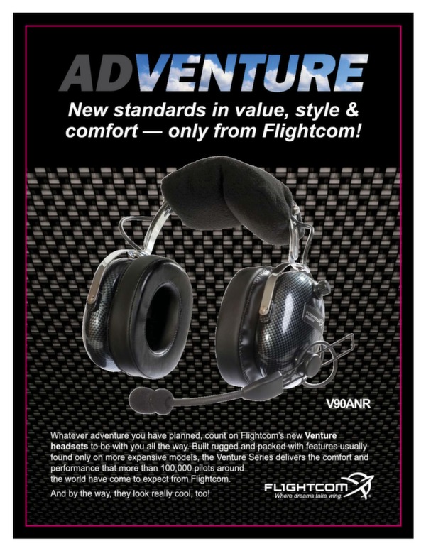 Flightcom Venture series headset brochure