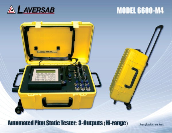 Laversab Military pitot static tester model 6600-M4 data sheet