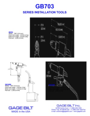 Pneumatic-hydraulic tool GB703 brochure