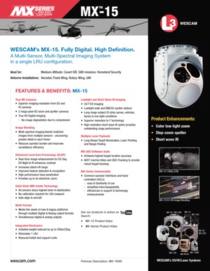 Brochure système de surveillance MX-15