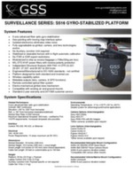 Données techniques système de surveillance S516