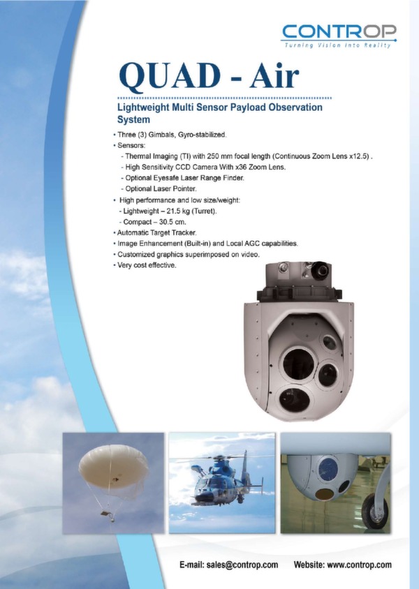 CONTROP Precision Technologies QUAD-air observation system brochure