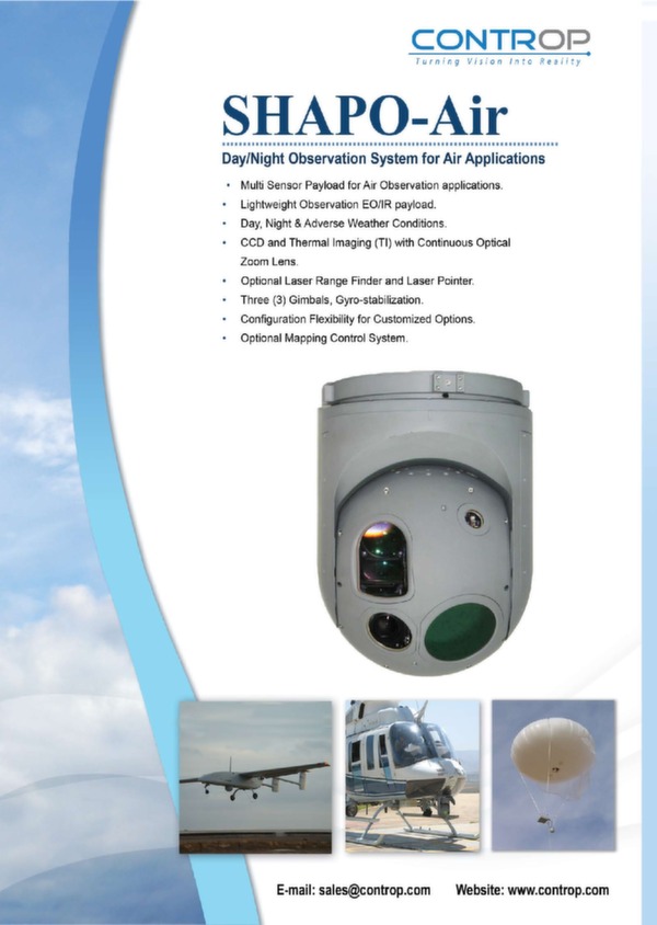 CONTROP Precision Technologies Brochure système d'observation SHAPO-air