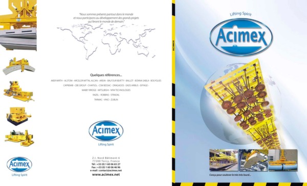 Acimex Aicraft handling by suction pads - Brochure