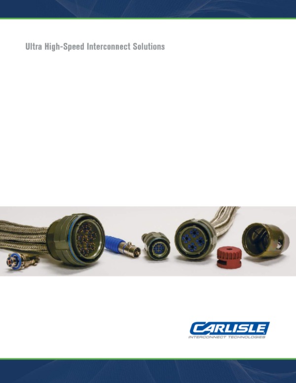 CARLISLE INTERCONNECT TECHNOLOGIES Ultra High-Speed Interconnect Solutions Octax Brochure