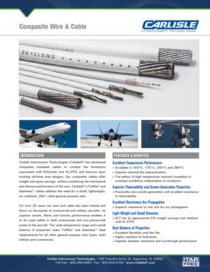 Brochure câblage composite pour avion