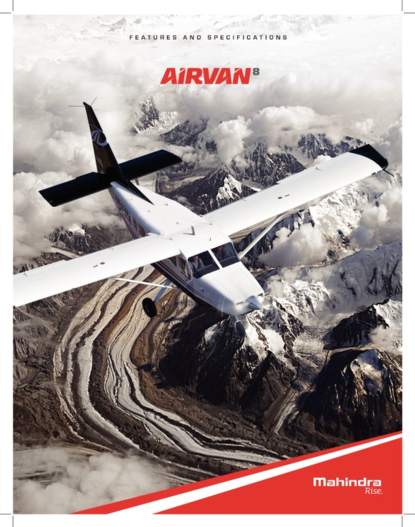 MAHINDRA AEROSPACE Airvan 8 brochure