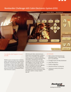 Bombardier Challenger 605 Cabin Electronics System (CES