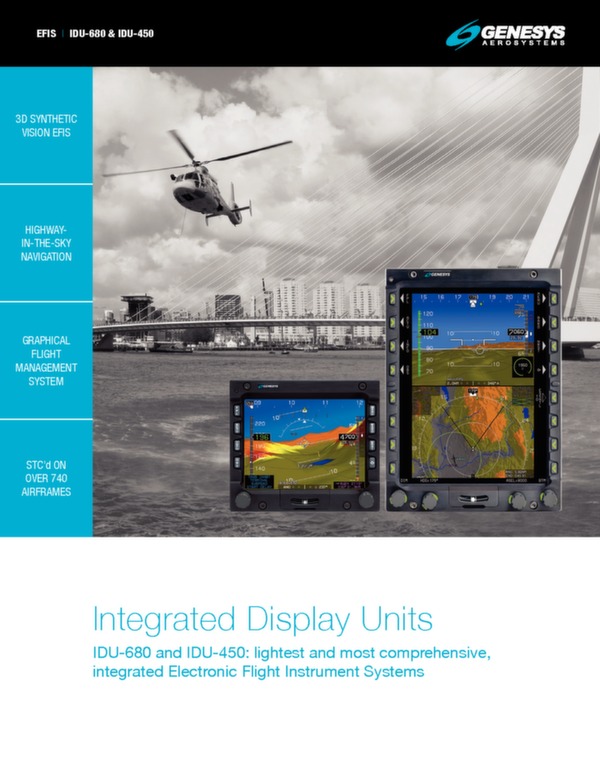 Genesys Aerosystems IDU-680 / IDU-450 brochure