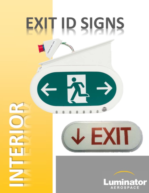 Luminator Technology Group Aircraft LED Exit signs technical specification