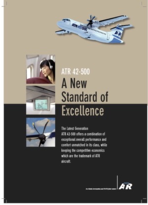 ATR 42-500 - un nouveau standart d'excellence