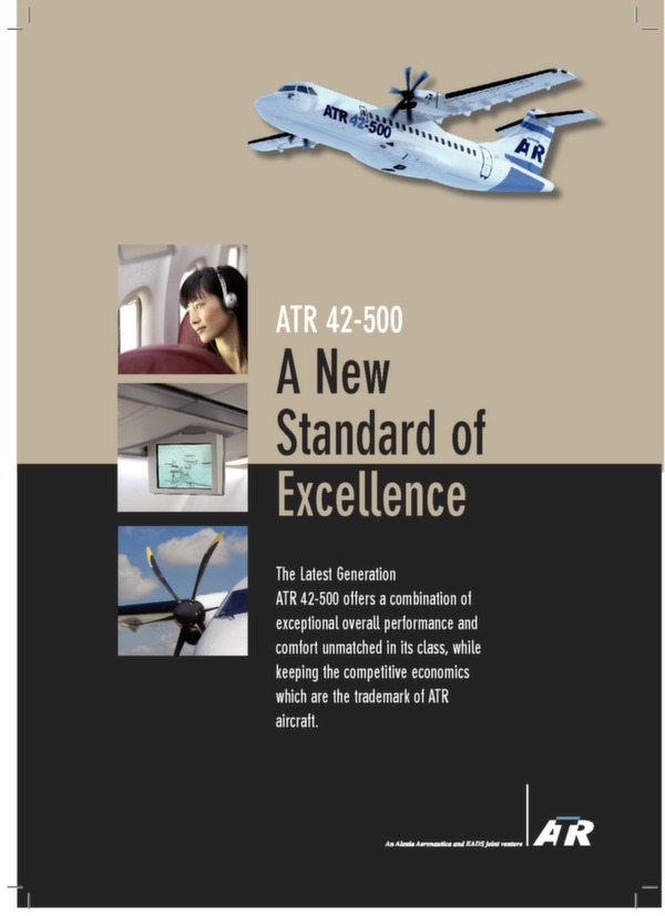 ATR ATR 42-500 - a new  standard of  excellence